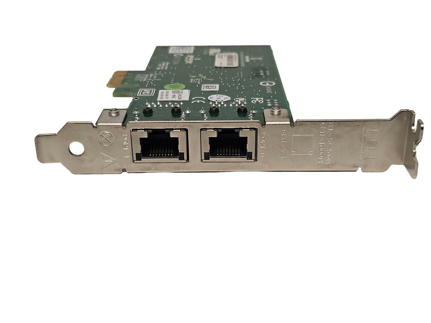 DELL Used Broadcom N27204 CN-00FCGN-75435-34M-014P-A01 Dual Port Ethernet Card - Used